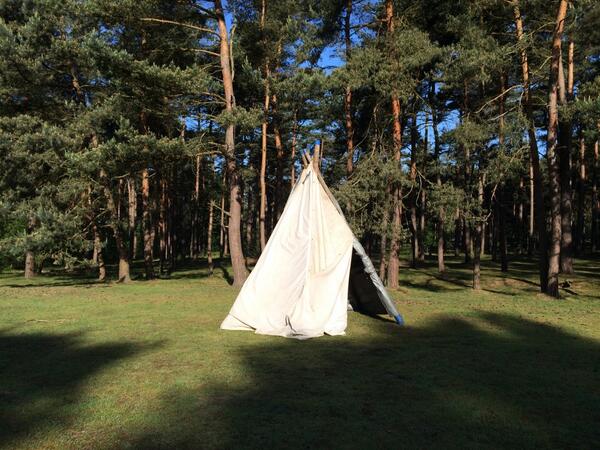 Eerste tent gespot. Nu kan de rest komen. #groepsweekend