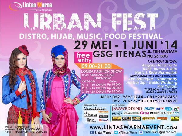 <a href="/IFTENAS12/">Informatika ITENAS12</a> #URBANFEST2014 29 Mei-1 Juni'14 di GSG Itenas Jl. PHH Mustafa 23 Bdg FREE ENTRY