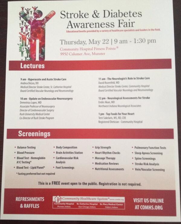 YourCprInstruct's tweet image. #Diabetes and #Stroke #Awareness fair!! informational, plenty free screening and open to the public #nwi #chicago