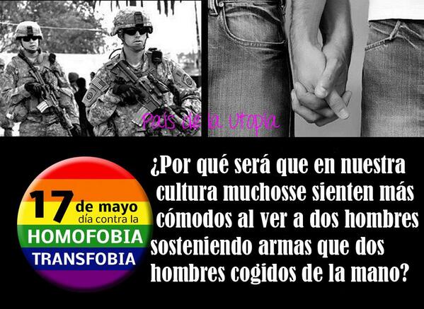 subversivos_'s tweet photo. Ser homofóbico es tan ridículo cómo odiar a los zurdos porque escriben con la izquierda 
       #Arcoiris17M http://t.co/7uMC1TVrW9