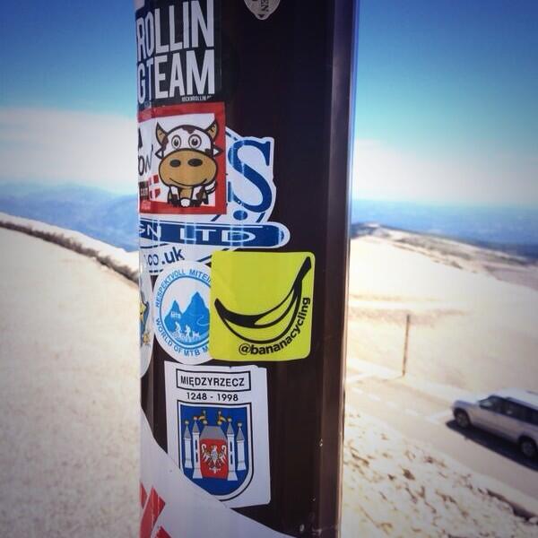#bananacycling on the of Le Geant de Provance, legendary #tdf climb le Mont Ventoux #cycling