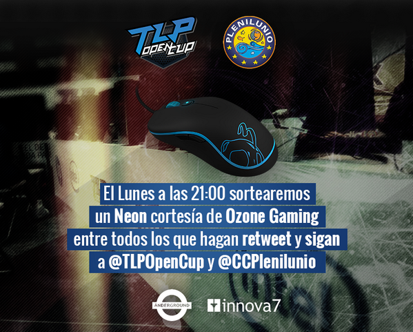 TLPOpenCup's tweet photo. Lo prometido es deuda: haz retweet, síguenos y sigue a @CCPlenilunio para ganar un Neon cortesía de @ozonegaming. http://t.co/uedmAlGkYm