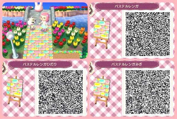 Chiho とび森 夏っぽく明るいパステルレンガに変えてみました O 地面qr どうぶつの森 とび森 Animalcrossingnewleaf Acnl マイデザイン Http T Co 86pgaz2jsf Twitter