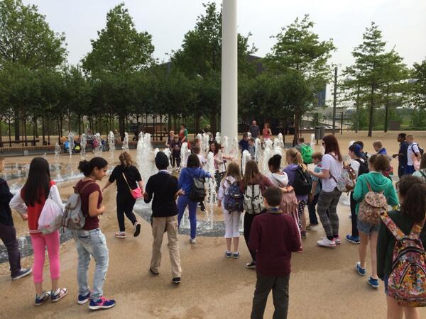 lodeheathschool's tweet photo. Running through water fountains, trying to beat Greg Rutherford's long jump, mobots and hi speed cycling! What a day! http://t.co/DKpvgluYO0