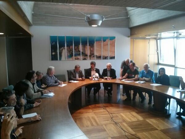 Press conference at the #Thessaloniki city hall on the annnulment of the #water privatization referendum