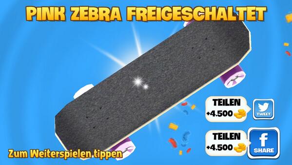 michaelf91's tweet photo. Ich habe das Pink Zebra Board in #SkylineSkaters erworben http://t.co/VYOeInFLyf http://t.co/zrGQkkfhVT
