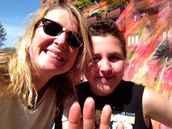 Wat n vrolijk publiek...Groeten van Ridvan en Katusha! <a href="/Waterlandplein/">NieuwWaterlandplein</a>