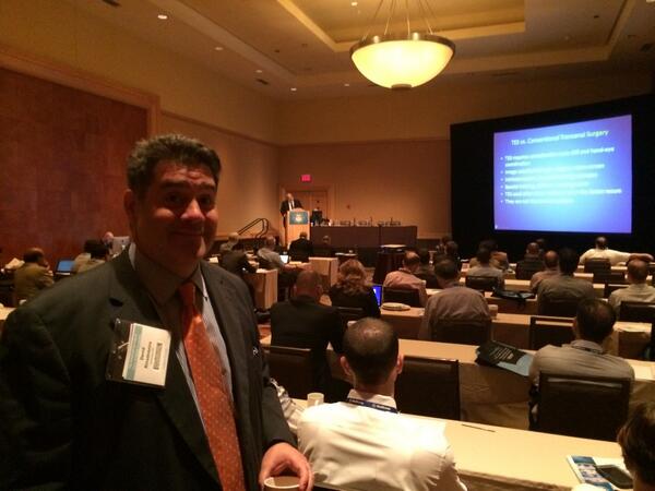 Packed house at the transanal course.  Regency ballroom. @drivadeneiramd #2014ASCRSMEETING