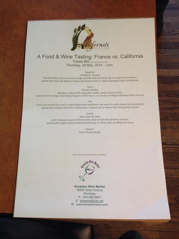 Make your reservation for our wine dinner on May 29th!