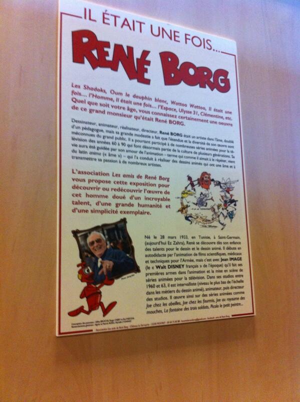 AVoirALire's tweet photo. Hommage à René Borg à @Citegeek #LesShadoks #WatooWatoo #ReneBorg #Ulysse31 #Oum http://t.co/Xl9ztPPkGX