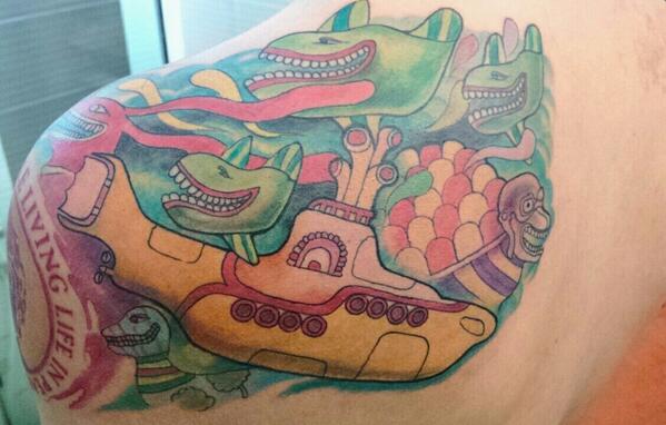 JLennon_Quotes Yellow Submarine in the Sea of Monsters. #Beatlestattoo