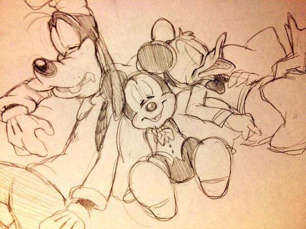 ディズニーのらくがき Disney Rakugaki Twitter