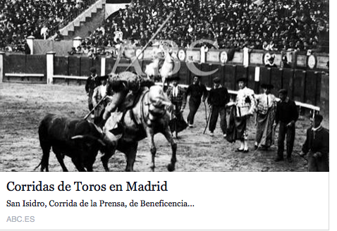 CorazonMadrid_'s tweet photo. El @abc_es nos ayuda con más información sobre las corridas en estas fiestas de San Isidro! http://t.co/CMjWt8UK6X http://t.co/Bd6wrawu92