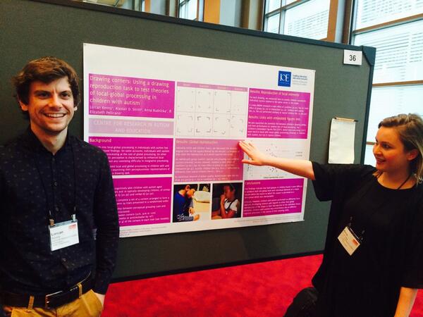 CRAE_IOE's tweet photo. Come see Lorcan and Anna to hear about local/global processing in the context of drawing corners #IMFAR2014 http://t.co/jwBEWofkTt