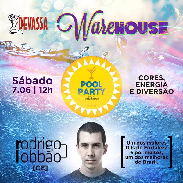 warehouseparty's tweet photo. Dia 7.06 Warehouse Pool Party Edition. Special Guest Rodrigo Lobbão (Ce)+7djs locais em um sítio lindo. Vai perder? http://t.co/dXRhRBQa7f