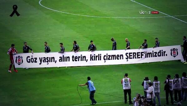 "Göz yaşın, alın terin, kirli çizmen ŞEREF'imizdir."