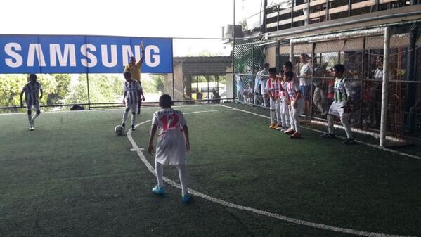 copasamsung's tweet photo. Ya rueda el balón en Ciudad de Panamá.  Primer juego Jose María Barranco vs Nicole Garay. #copasamsung2014 http://t.co/OOQPhkgBOC