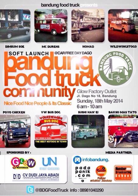 Minggu 18 Mei 2014 launching "bdgFoodTruck" di area CFD FO Glow jam 06.00-10.00! THE 1st...  tmi.me/1eimmf