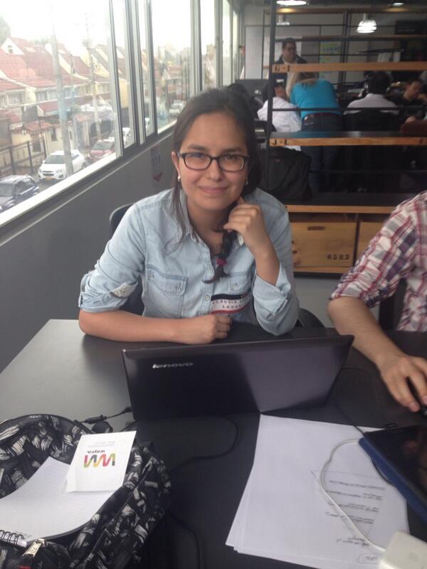 LatamDev_'s tweet image. Claudi del equipo de @angularjs en el #bogodevfc acá en @WayraCo