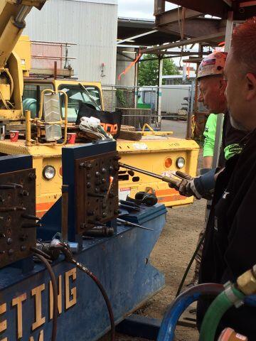 bcit's tweet image. Sparks already flying at #ironworkingolympics @bcit #local97