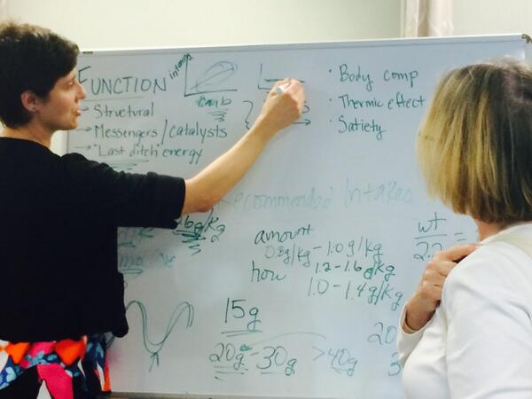 Thx to #nutrition expert Lauren Trocchio RD LD 4today's protein seminar. To schedule appt w Lauren, call 703.527.5492