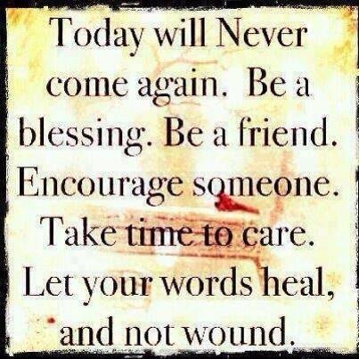 Be a blessing to someone..