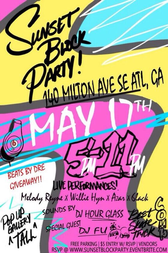 6LACK's tweet photo. happening now ✨✨✨✨✨✨ #SunsetBlockParty http://t.co/g6P73KvZsV