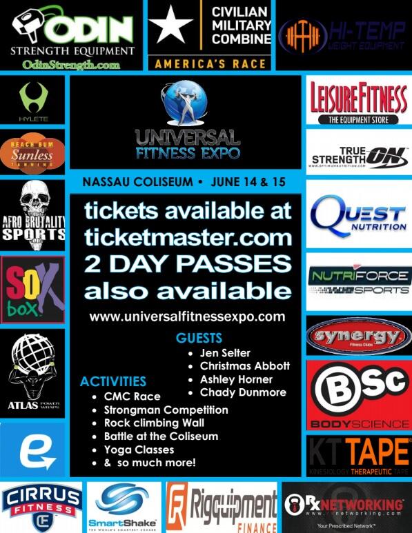 universalexpo's tweet image. @RxNetworking make sure to get your tix for the @universalexpo at @Nassau_Coliseum  in June! #health #fitness #fitspo
