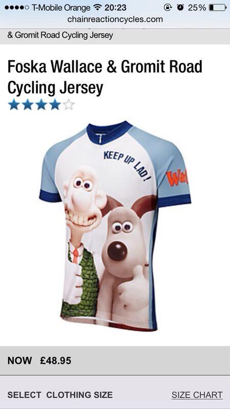 wallace and gromit cycling jersey