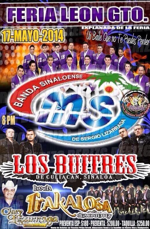 PatronasGto's tweet photo. Se llego el día!! Esta noche @BANDA_MS en La Explanada de La Feria de León, Guanajuato!! 🎉Allá nos vemos🎉 #PatronasMS http://t.co/3fErAzXexf