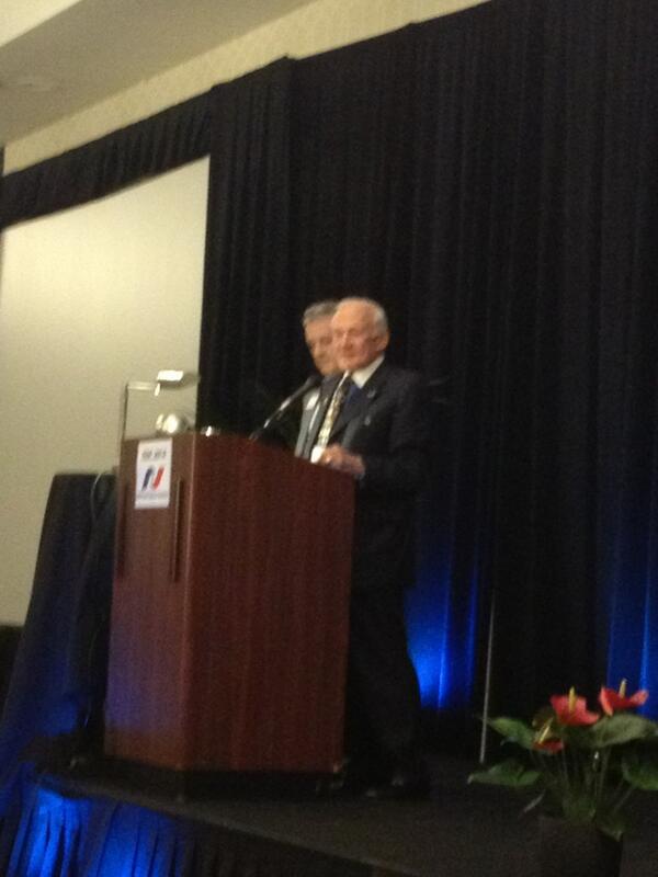 NobbeChristine's tweet image. Buzz Aldrin at #ISDC2014