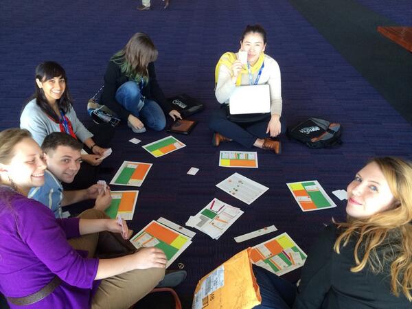 hollyhganz's tweet image. Playing #themicrobiomegame at #asm2014 #microBEnet