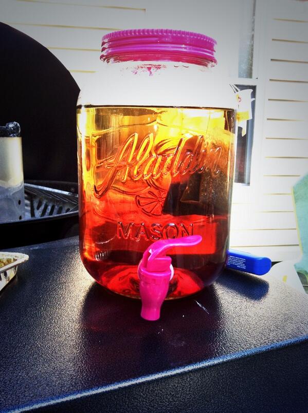 Y'all don't know about this sun tea though☀️ #SummerTraditions #SouthernLiving