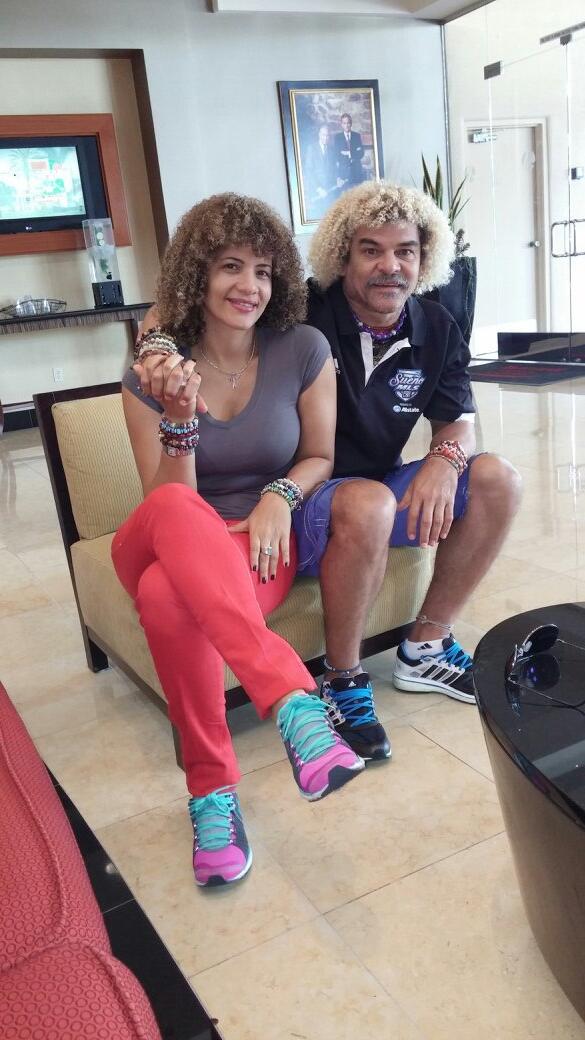 Always wondered what Carlos Valderrama's wife's hair looked like (via