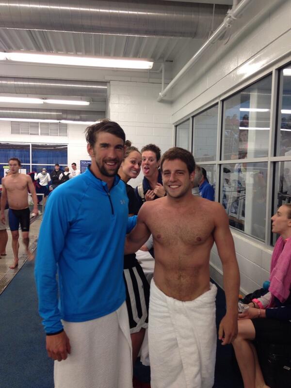 Thanks for the photobomb!! :) <a href="/arschmitty/">Allison Schmitt</a>  <a href="/Megan__Romano/">Megan Romano</a>