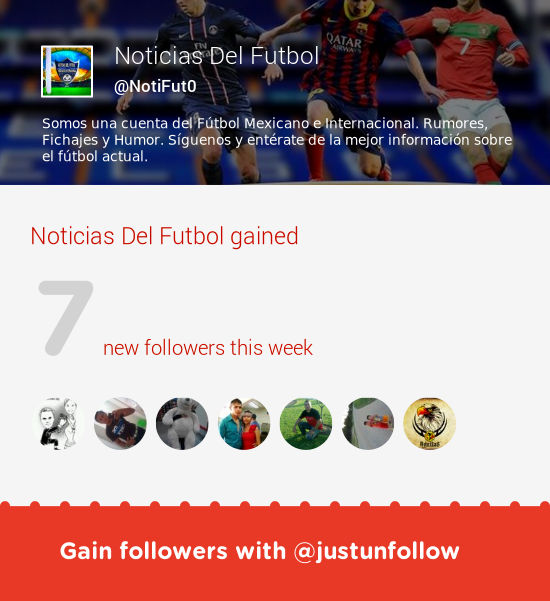 NotiFut0's tweet image. Fab tweeps @Chris_Martinoli @Alexnc90 @CristianVegaCR7 &amp;amp; more followed me. Grow with justunfollow.com/?r=twp