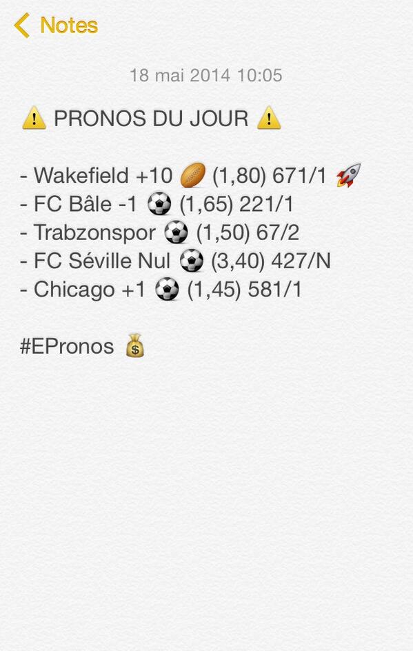 EPronos's tweet image. ⚠️ LES PRONOS DU JOUR ⚠️

Ne combinez pas l'ensemble des matchs ! #EPronos 💰