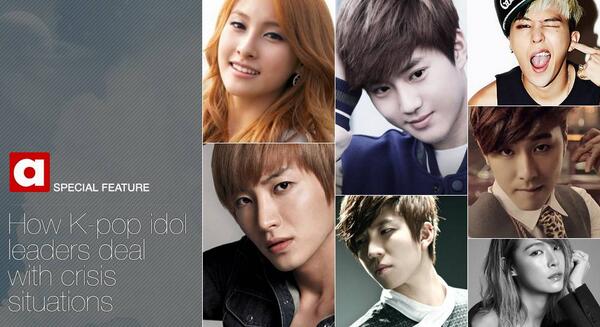 allkpop's tweet photo. ICYMI -- How K-pop idol leaders deal with crisis situations http://t.co/dK0fuHyoVQ http://t.co/nvqwwMWaWs