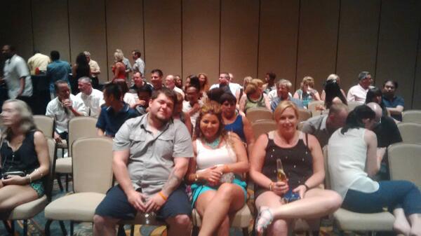 Waiting to get hypnotized with Don Rice!!!! #PCPhoenix!