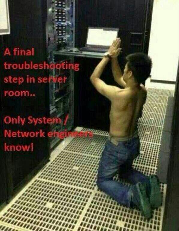A glimpse of administering data center.
