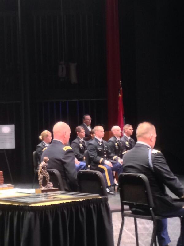 MizzouArmyRotc's tweet photo. 2014 commissioning ceremony. About to pin some future leaders!!!!! http://t.co/hIjyqNh0wI
