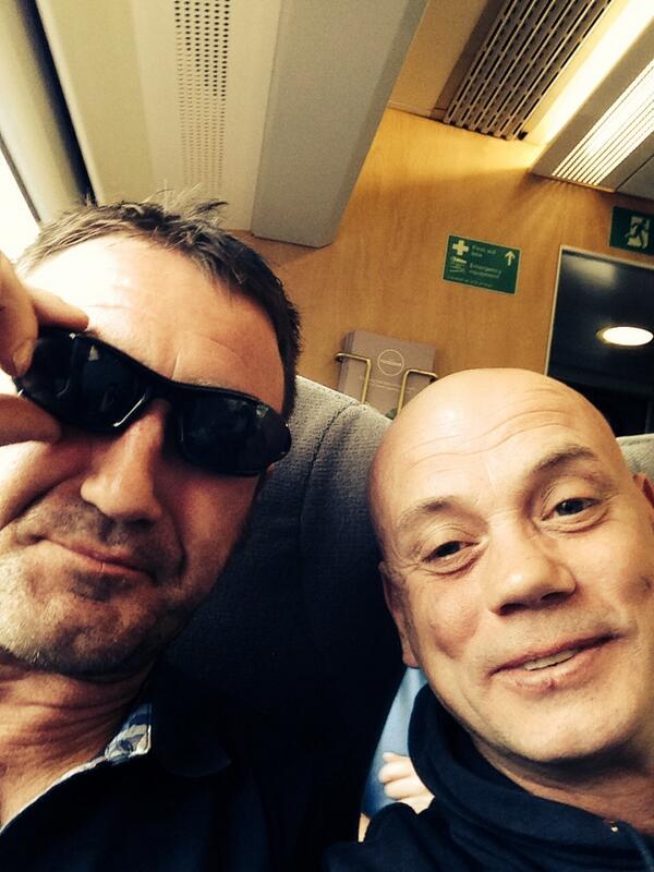 jeffhurst04's tweet image. On the rattler to the smoke#wembley#heed