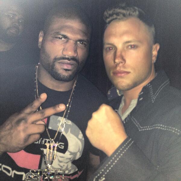 DJ_A_MAC's tweet photo. @DJ_A_MAC : Me & @rampagejackson at his #OfficalAfterParty #Salute on the win homie! #AMacMusic http://t.co/kjRY7MaH58