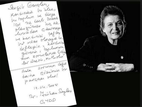 Prof. Dr. Türkan Saylan' ı ölüm yıldönümünde özlem ile anıyoruz.