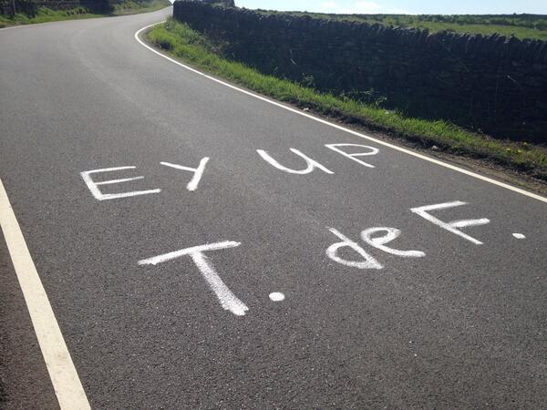 squeaker75's tweet image. Spotted on the newly surfaced roads at High Bradfield #TDF @letouryorkshire @BradfieldBrew @letour @LangsettCycles