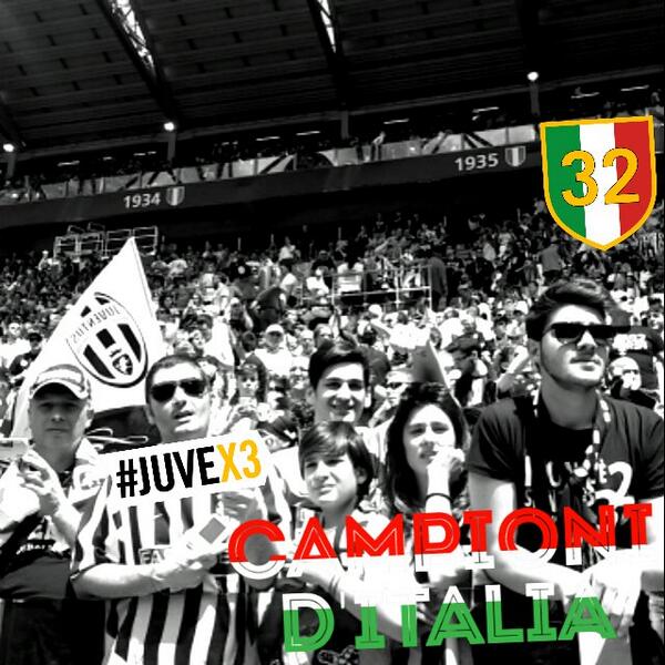 I tifosi Campioni d'Italia siete voi!!!  #juventuscam #Juvex3