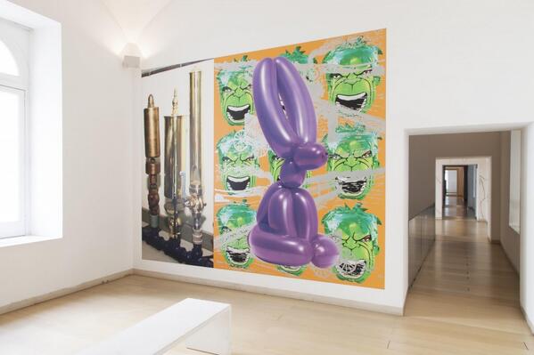 museomadre's tweet photo. L'inestricabile commistione tra linguaggio artistico e cultura pop di Jeff Koons #myCollection14 #IMD2014 http://t.co/AIBqdBy0Ji