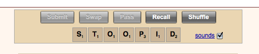 Kookizu's tweet photo. Got thrashed several times during some scrabble games with Cyriak. Even my new letters decided to mock me! :'( http://t.co/DdvLgmKRYk