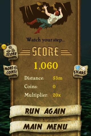 Elliemay2011May's tweet photo. I got 1,060 points while escaping from demon monkeys. Beat that! http://t.co/BAS1SByboQ #TempleRun http://t.co/GY8pqEz3Rh