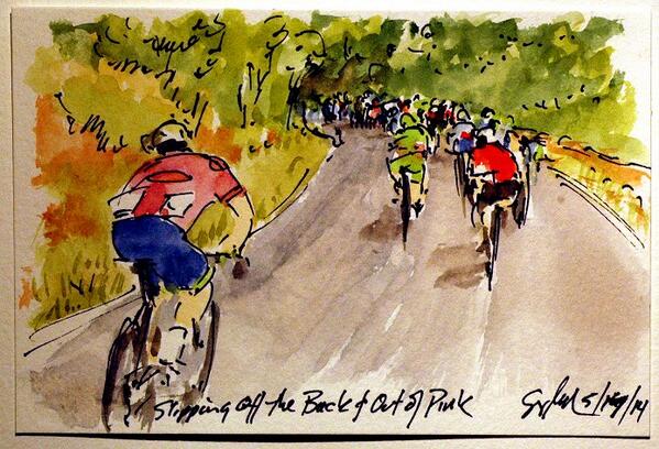 BhamBicycleCo's tweet photo. Love it > RT @cyclingfans: The Art of Cycling: More Giro d’Italia art by @ArtofCycling Stg 8: http://t.co/xH0kxHukvZ http://t.co/rUBwOWassb